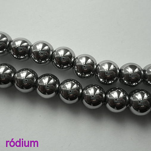 CrystaLine Beads™-8mm-1ks (ródium)