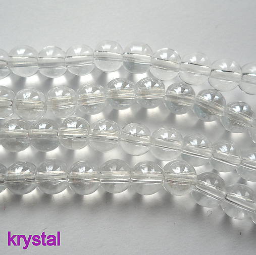 CrystaLine Beads™-6mm-1ks (krystal)