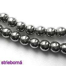 Korálky - CrystaLine Beads™-8mm-1ks (strieborná) - 10246738_