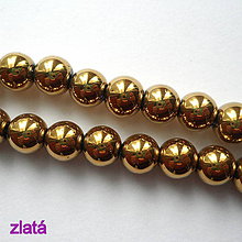 Korálky - CrystaLine Beads™-8mm-1ks (zlatá) - 10246739_