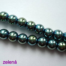 Korálky - CrystaLine Beads™-8mm-1ks (modrozelená) - 10246740_