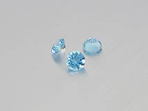 Minerály - Topás swiss modrý prírodný okrúhly 5 mm - 10245944_