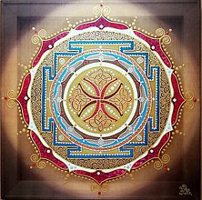 Obrazy - Mandala...Modlitba šťastia a stability - 10249246_
