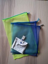 Úžitkový textil - Nákupná súprava vreciek na zeleninu - basic (Blue) - 10251105_