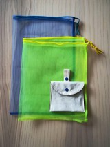 Úžitkový textil - Nákupná súprava vreciek na zeleninu - basic (Blue) - 10251106_