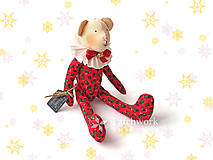 Hračky - Textilná hračka - Macko vianočný - 10251717_