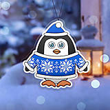 Dekorácie - Vianočná ozdoba tučniačik a hrejivý svetrík - 10254058_