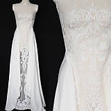 Šaty - Svadobné šaty z dizajnérskej krajky s vlečkou - 10254574_