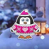 Dekorácie - Vianočná ozdoba tučniačik a hrejivý svetrík - 10254859_