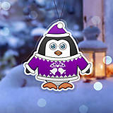 Dekorácie - Vianočná ozdoba tučniačik a hrejivý svetrík - 10254860_