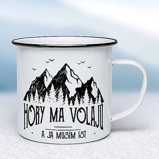 Nádoby - Smaltovaný hrnček (Objem: 300 ml) - 10262788_