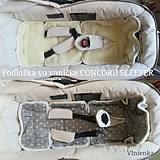 Detský textil - Podložka do kočíka CONCORD Wanderer 100% merino /celoročná/ obojstranná ŠEDÁ - 10263647_