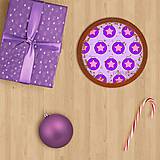 Grafika - Vianočné grafické perníky so vzorom stracciatella - vianočné gule s hviezdičkou - 10265869_