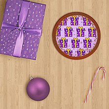 Grafika - Vianočné grafické perníky so vzorom stracciatella - vianočné darčeky (vianočná guľa) - 10265867_