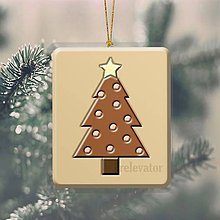 Dekorácie - Vianočná ozdoba ,,čokoládová" (vianočný stromček 1) - 10266966_