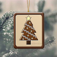 Dekorácie - Vianočná ozdoba ,,čokoládová" (vianočný stromček 2) - 10266967_