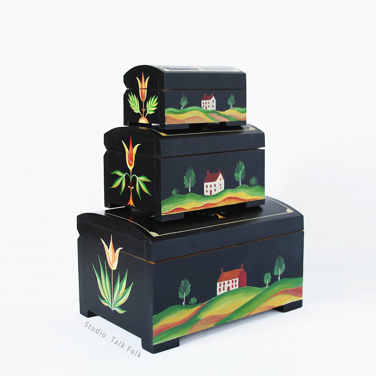 Ručne maľovaná truhlička Jonas Weber 