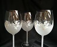Nádoby - Súprava pohárov na vínko s folklórnym motívom - 10273237_