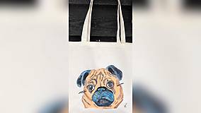Nákupné tašky - ♥ Plátená, ručne maľovaná taška ♥ - 10276587_