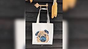 Nákupné tašky - ♥ Plátená, ručne maľovaná taška ♥ - 10276597_