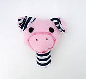Hračky - Prstová maňuška zvieratko (prasiatko) - 10279707_