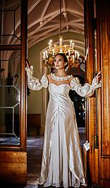 Šaty - Couture šaty TOSCA with PEARLS - 10280222_