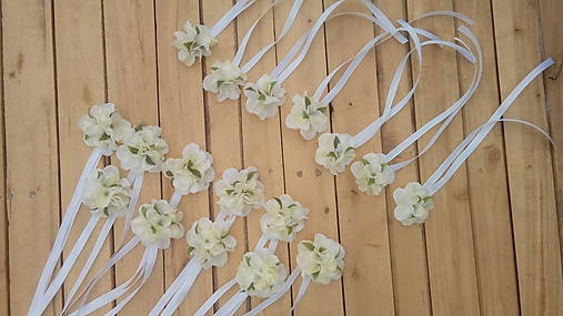 Náramky - náramky pre družičky z hortenzií - 10282317_