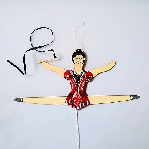 Pohyblivá hračka - Baletka (Gymnastka)