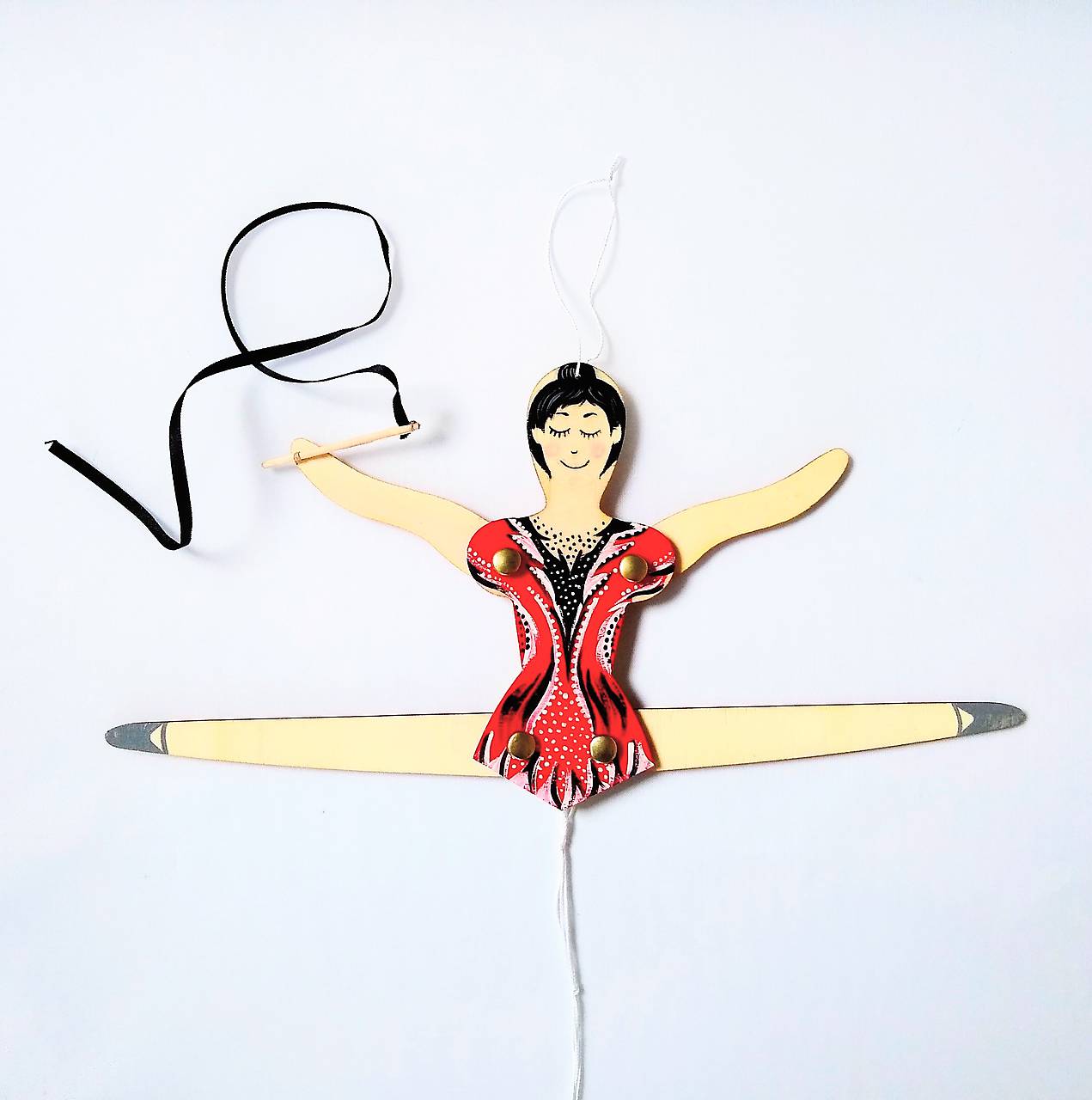Pohyblivá hračka - Baletka (Gymnastka)