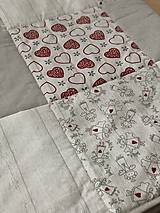 Úžitkový textil - Prehoz, vankúš patchwork vzor vintage - Anjelik a srčiečka ( rôzne varianty veľkostí ) - 10283711_