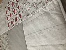 Úžitkový textil - Prehoz, vankúš patchwork vzor vintage - Anjelik a srčiečka ( rôzne varianty veľkostí ) - 10283712_