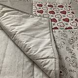 Úžitkový textil - Prehoz, vankúš patchwork vzor vintage - Anjelik a srčiečka ( rôzne varianty veľkostí ) - 10283713_