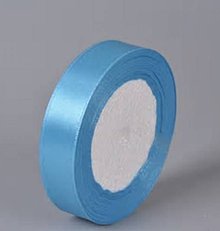 Galantéria - SS105 Saténové stuhy 6 mm / balenie , meter / (Modrá I / 1 meter) - 10287515_