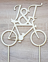 Zapich bicykel s iniciálkami šírka 180cm