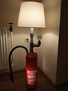Svietidlá a sviečky - Lampa - hasiaci prístroj - 10295644_