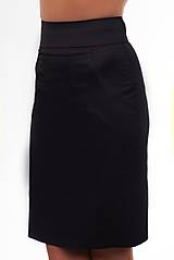 Dámska sukňa čierna so širokým páscom