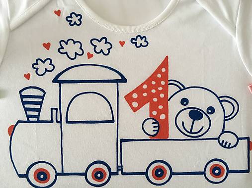 Maľované body k 1. narodeninám (S vláčikom)