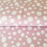 Textil - bavlnený úplet Ružové machuľky, šírka 150 cm - 10297291_