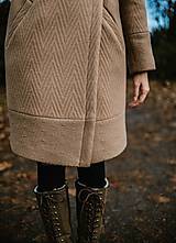Bundy a kabáty - Vlnený kabát s kapucňou SEVERANKA - 10298929_