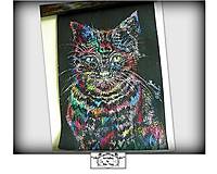 Obrazy - Obraz na stenu "Colourful cat"-SKLADOM :) - 10296343_