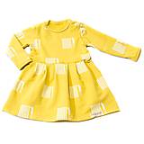 Detské oblečenie - Šaty - žlté rebríky (74) - 10300488_