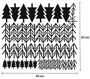 Dekorácie - Nálepky na stenu - Škandinávske stromy (Hnedá) - 10300566_