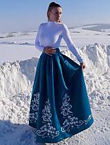 Sukne - Plesová maľovaná sukňa - 10302327_