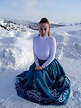 Sukne - Plesová maľovaná sukňa - 10302331_