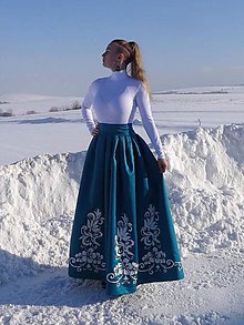 Sukne - Plesová maľovaná sukňa - 10302330_