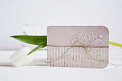 Papiernictvo - Svadobný pozdrav - Lotosový kvet I - 10305604_