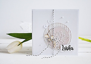 Papiernictvo - Svadobný pozdrav - Lotosový kvet II - 10305598_