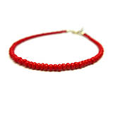 Pánske šperky - TINY for Him - tenký pánsky náramok červený, kabbalah - 10303897_