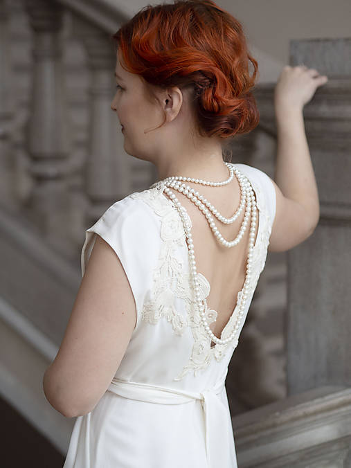 perlový náhrdelník - shell perly