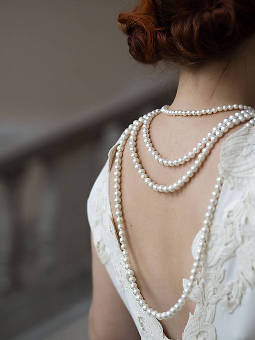 perlový náhrdelník - shell perly